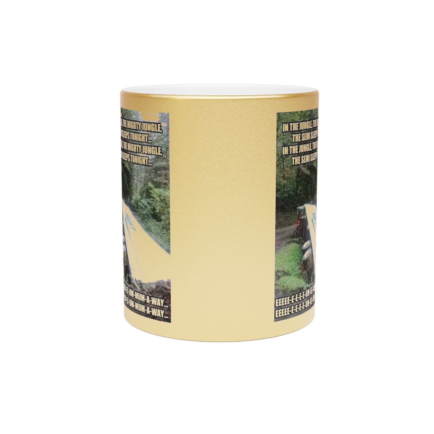 Semi Sleeps Metallic Coffee Mug