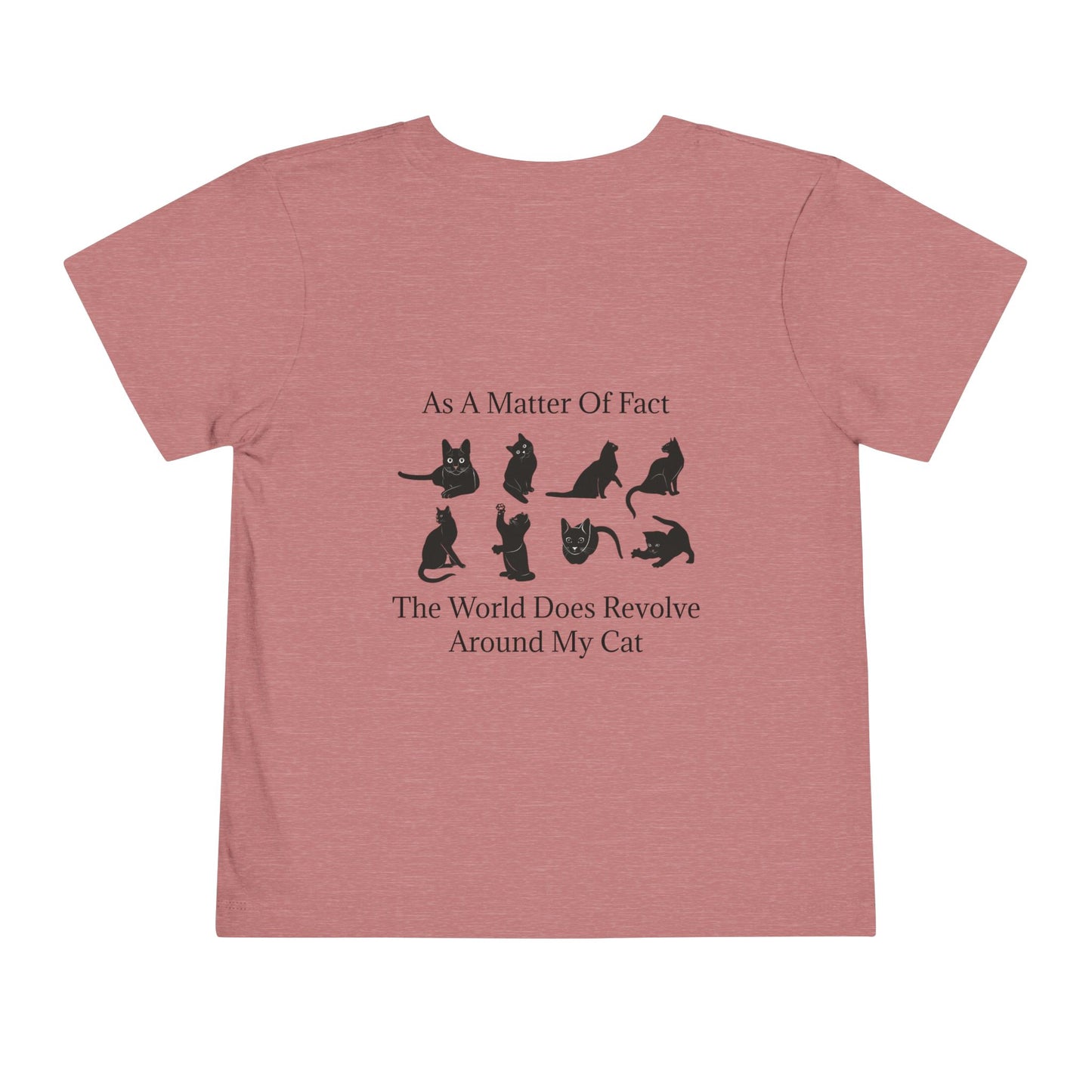 Matter Of Fact Cat Toddler Unisex Short Sleeve Crewneck Tee