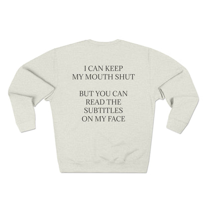 Subtitles Unisex Crewneck Sweatshirt