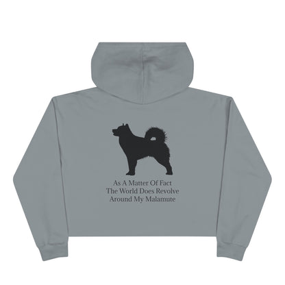 Matter Of Fact Malamute Women's Crop Hoodie