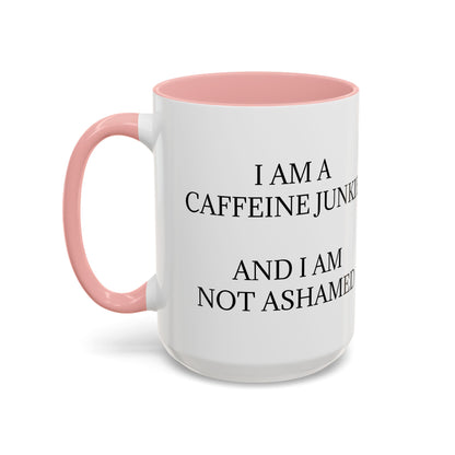 Caffeine Junkie 2-Tone Coffee Mug