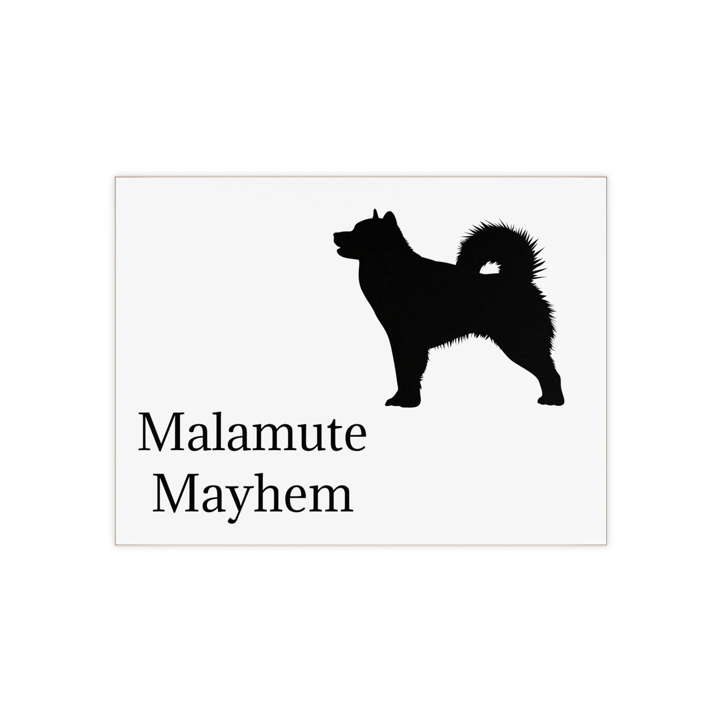 Malamute Mayhem Ceramic Photo Tile