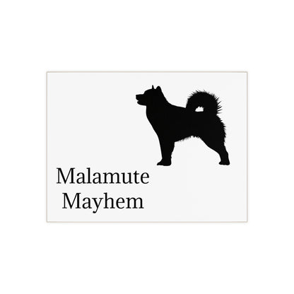 Malamute Mayhem Ceramic Photo Tile