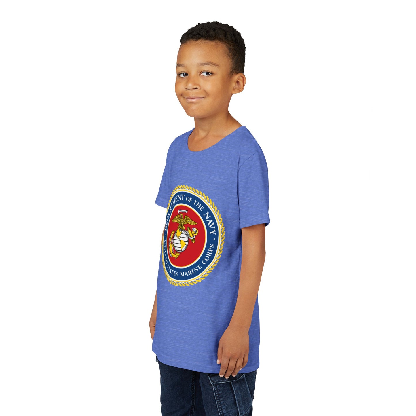US Marine Corps Youth Unisex Short Sleeve Crewneck Tee