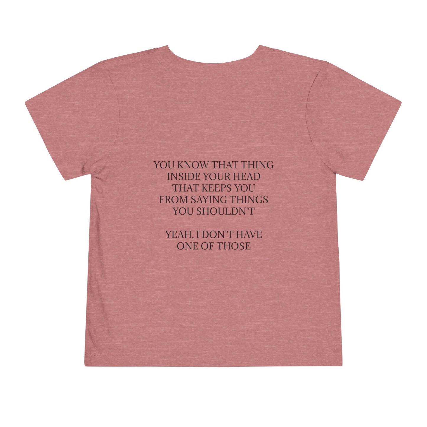 No Filter Toddler Unisex Short Sleeve Crewneck Tee