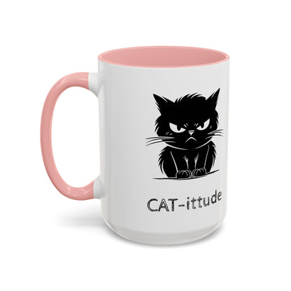CAT-ittude 2-Tone Coffee Mug