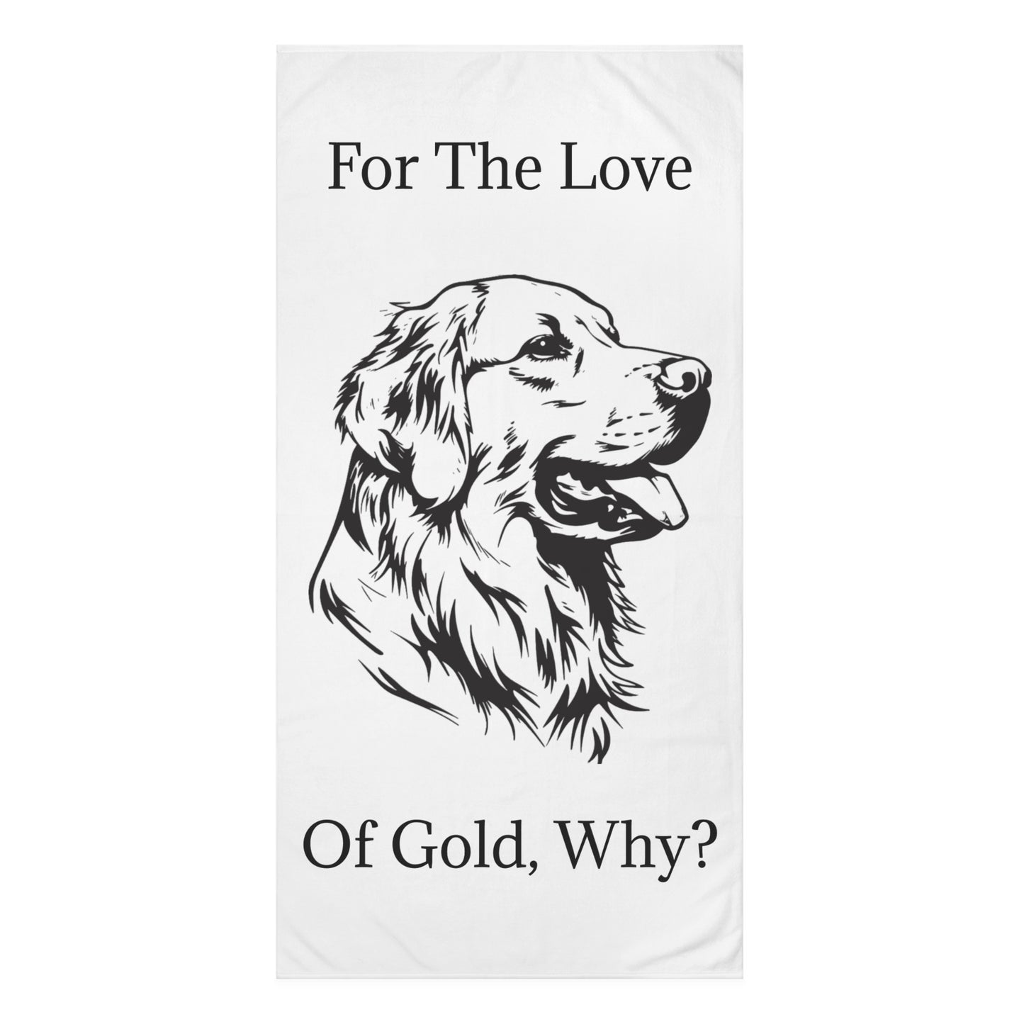 For The Love Of Gold Mink-Cotton  Beach Towel