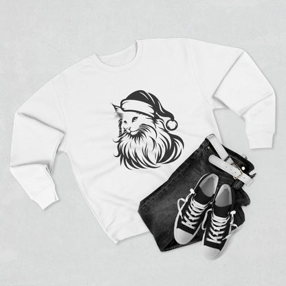 Santa Paws Cat Unisex Crewneck Sweatshirt