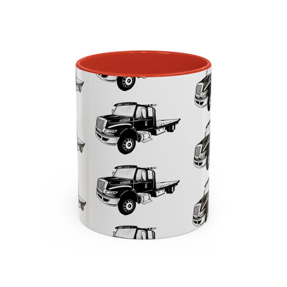 Flatbed Tow Truck 2-Tone Coffee Mug