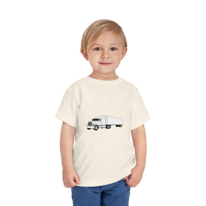 Semi Truck Toddler Unisex Short Sleeve Crewneck Tee