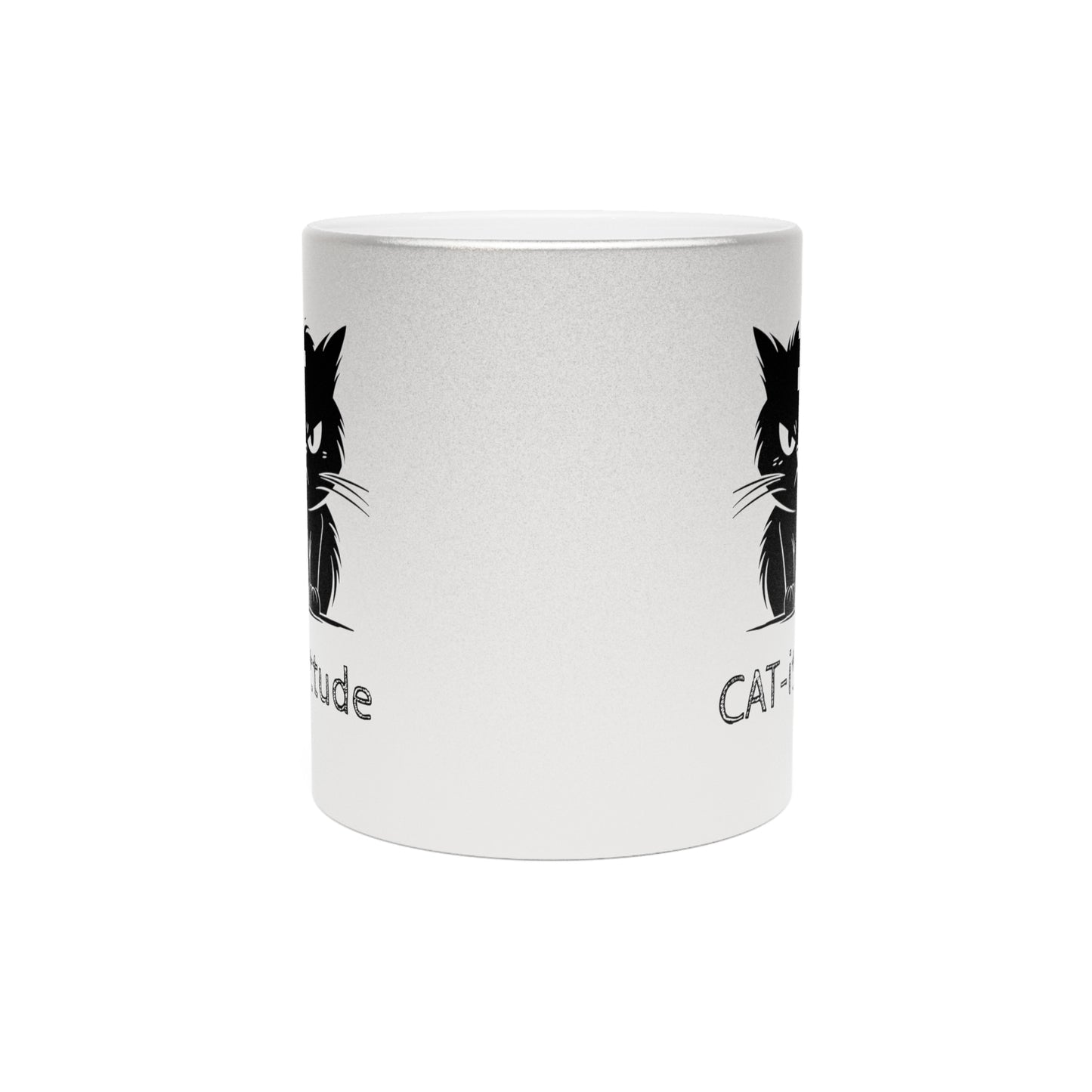 CAT-ittude Metallic Coffee Mug