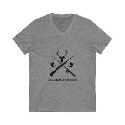 Hunting/Fishing Unisex Short Sleeve V-Neck Tee