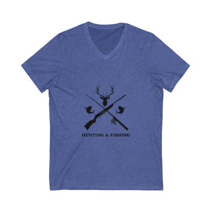 Hunting/Fishing Unisex Short Sleeve V-Neck Tee