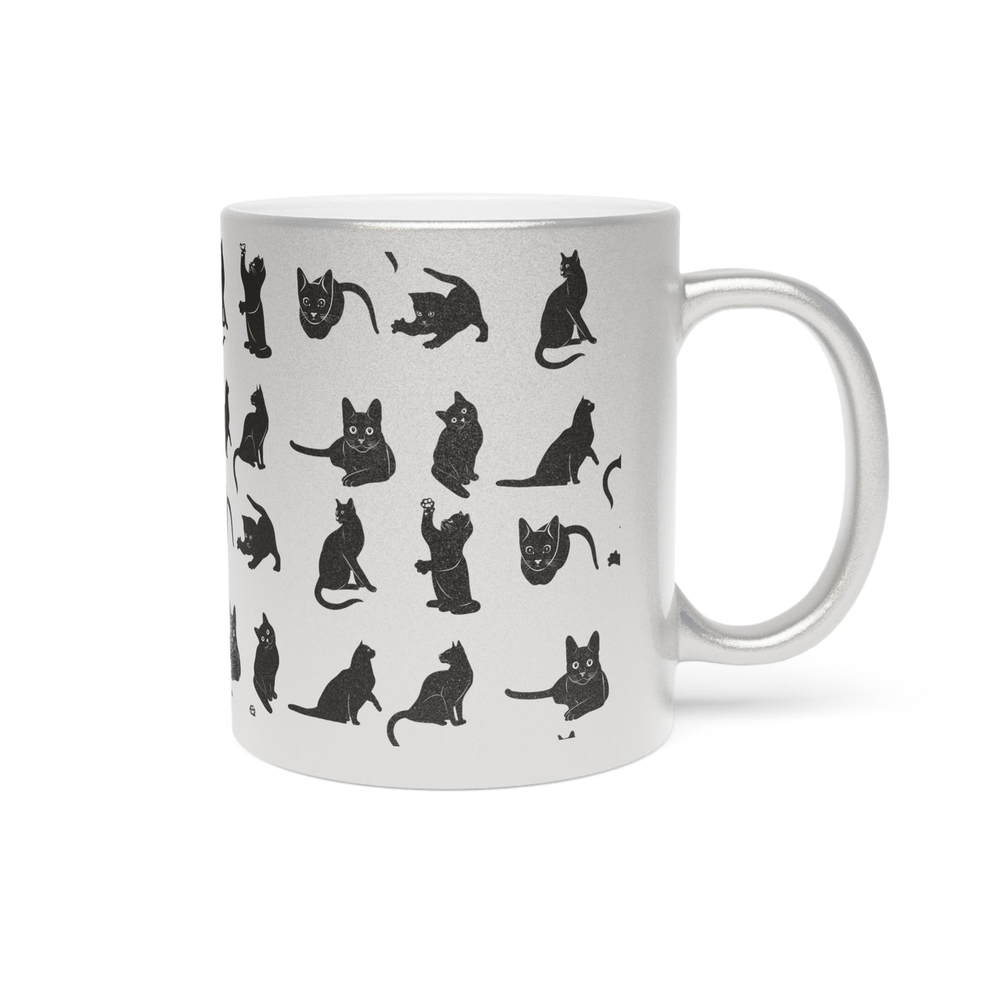 Cats Metallic Coffee Mug