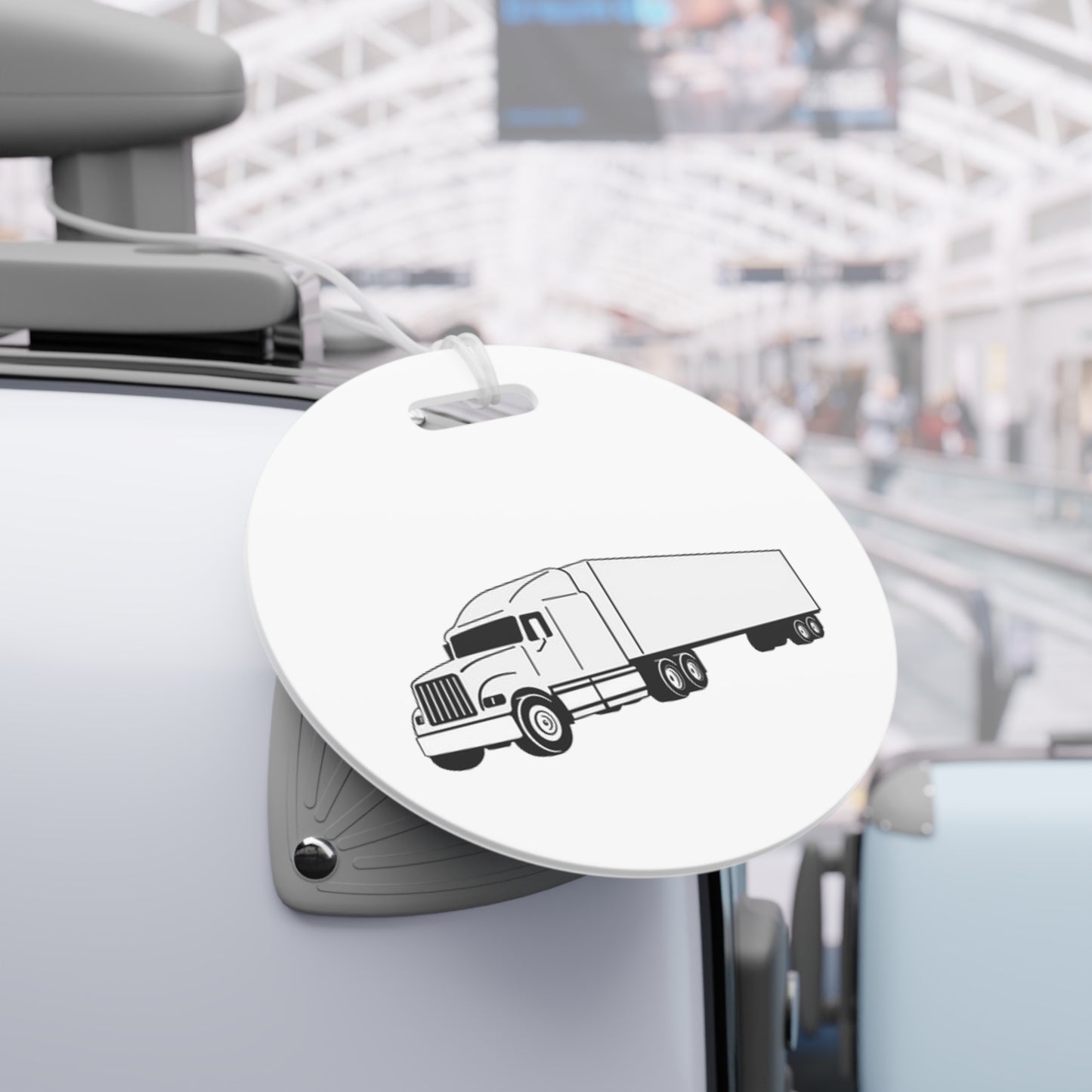 Semi Truck Luggage Tag
