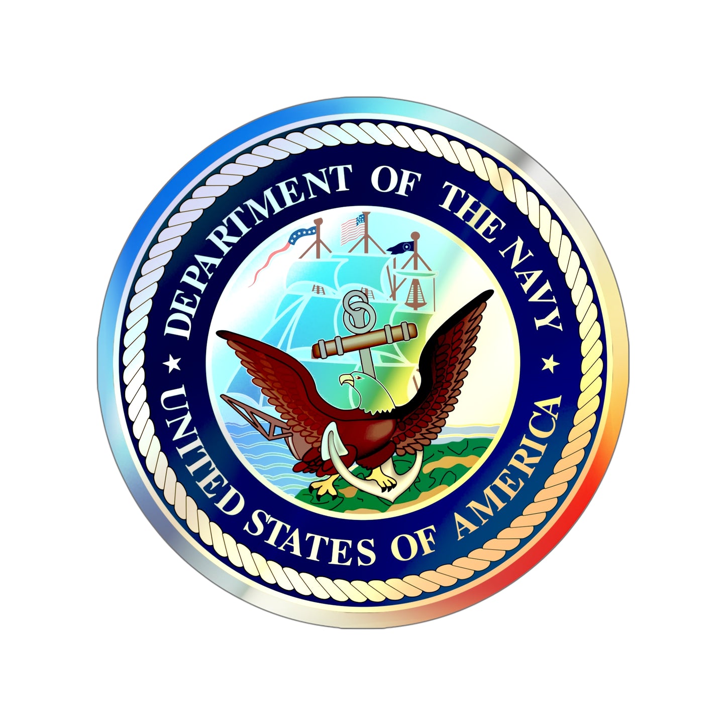 US Navy Holographic Sticker