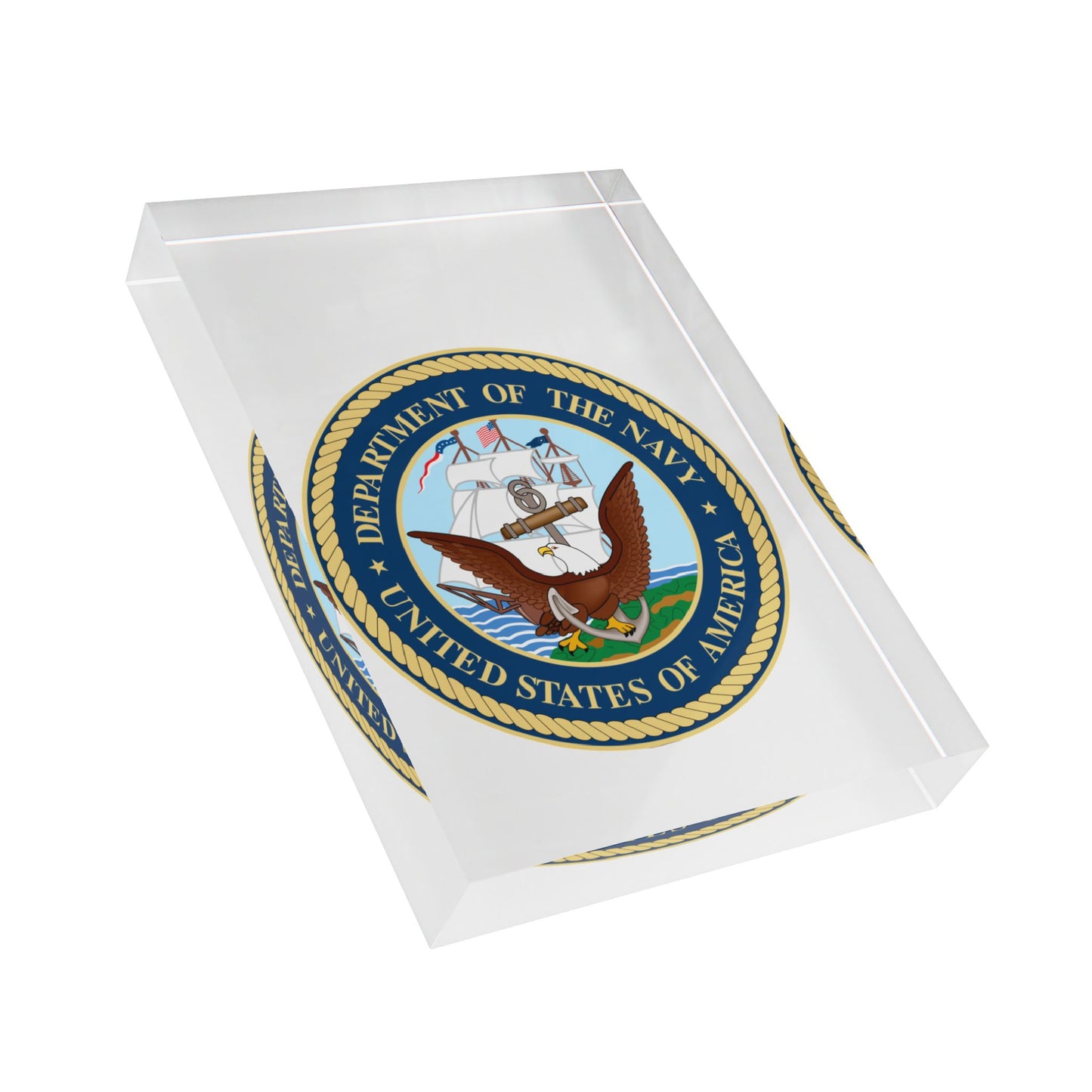 US Navy Acrylic Photo Block