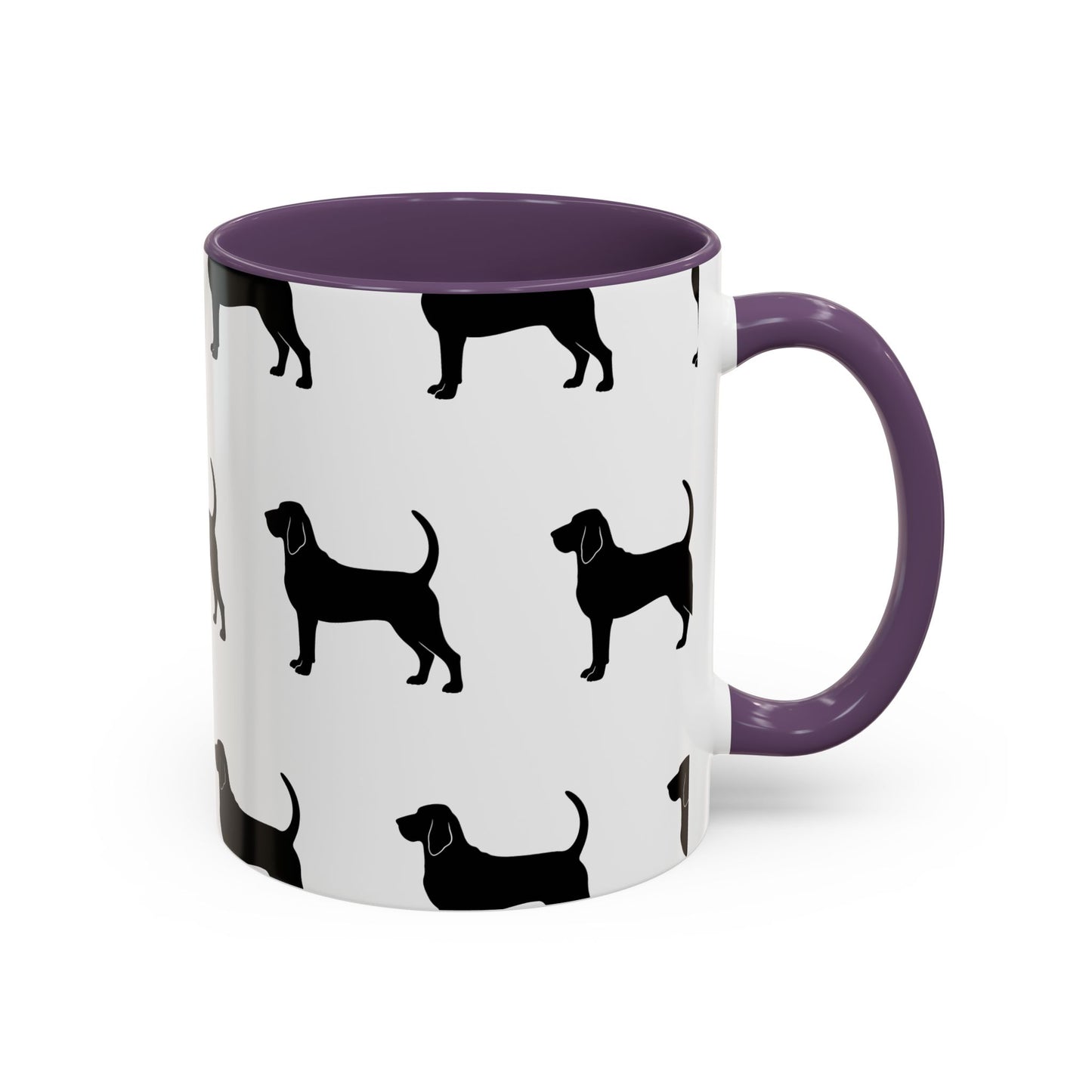 Bloodhound Silhouette 2-Tone Coffee Mug