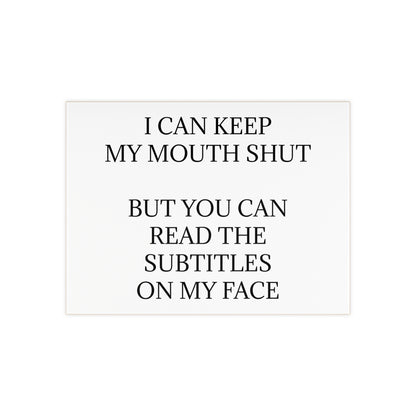 Subtitles Ceramic Photo Tile