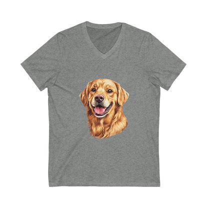 Golden Head Unisex Short Sleeve V-Neck Tee