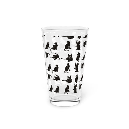 Cats Drinking Glass