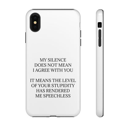 Speechless iPhone Case
