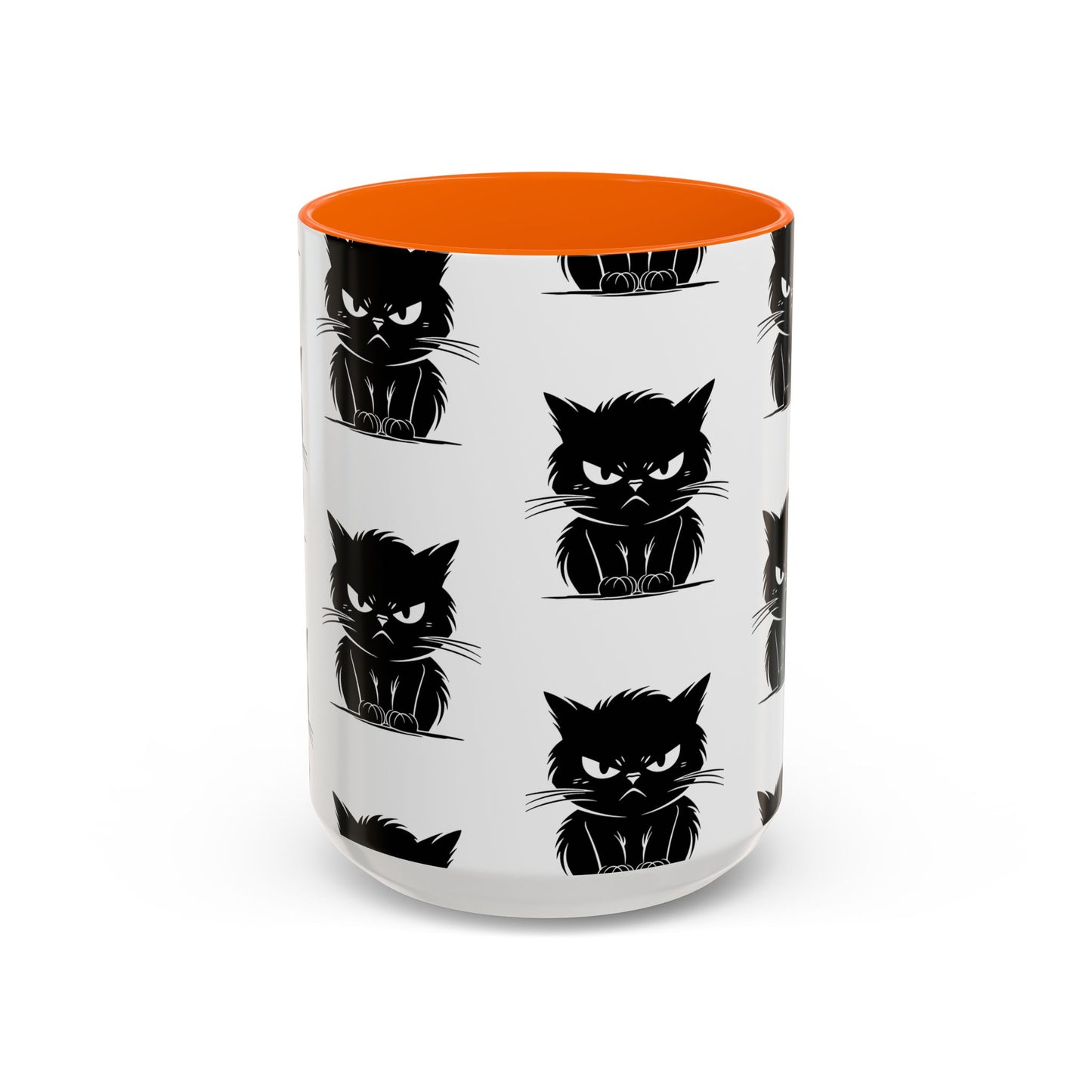 Angry Cat 2-Tone Coffee Mug