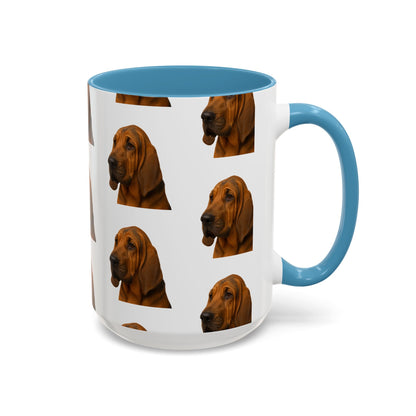 Bloodhound Head 2-Tone Coffee Mug