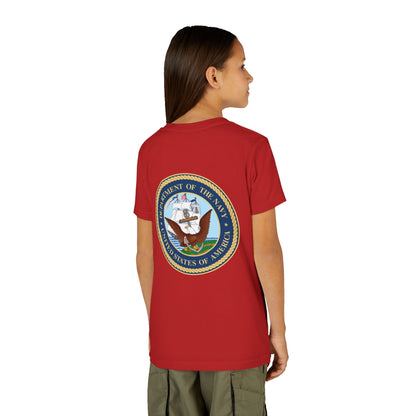 US Navy Youth Unisex Short Sleeve Crewneck Tee
