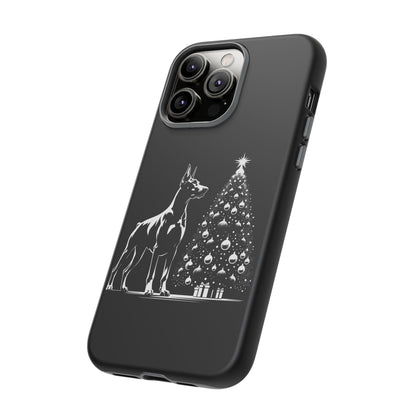 Doberman Christmas Tree iPhone Case