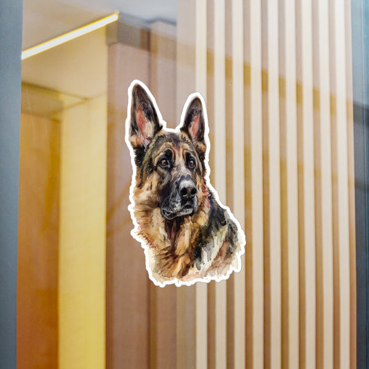 German Shepherd Head Vinyl Decal