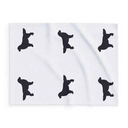 Golden Silhouette Arctic Fleece Blanket