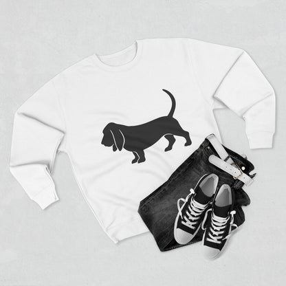 Basset Hound Silhouette Unisex Crewneck Sweatshirt