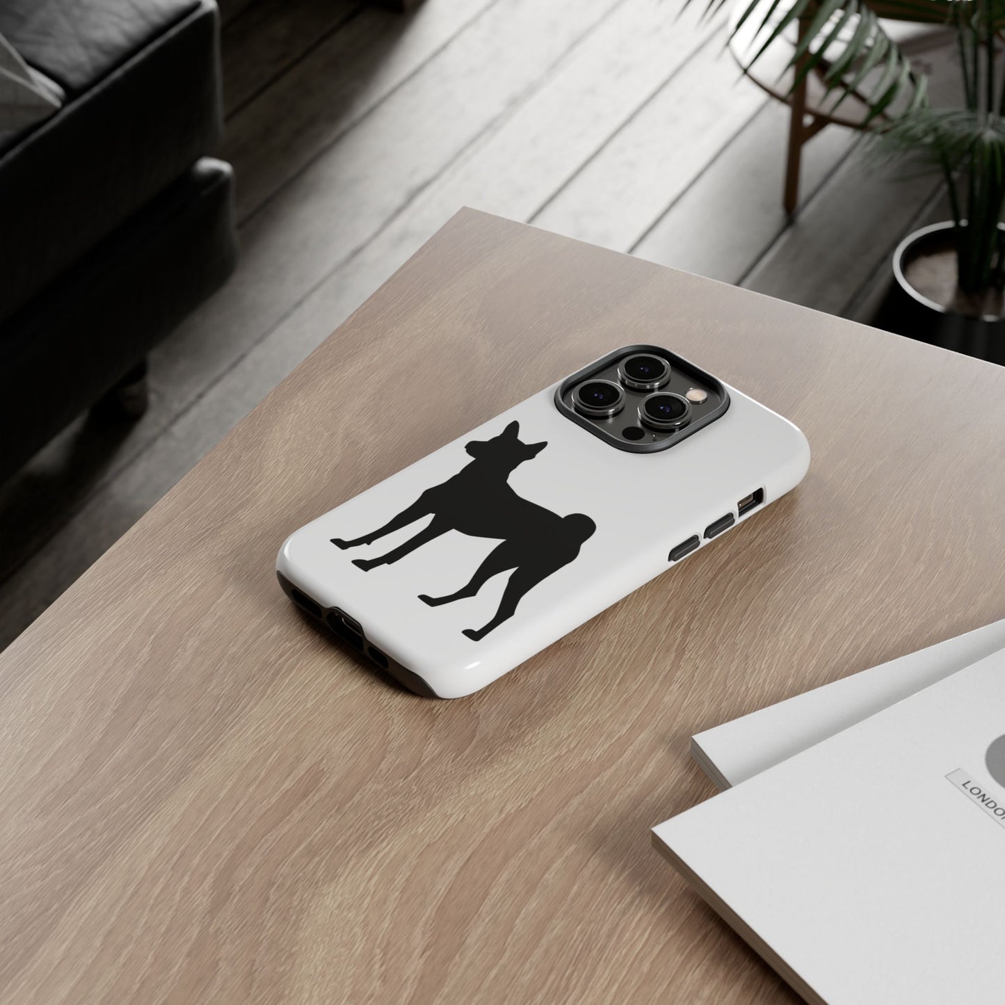 Basenji Silhouette iPhone Case