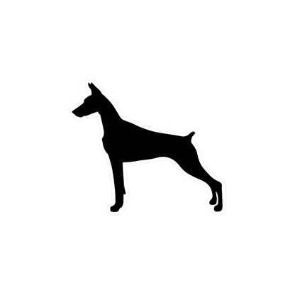 Doberman Silhouette Vinyl Decal