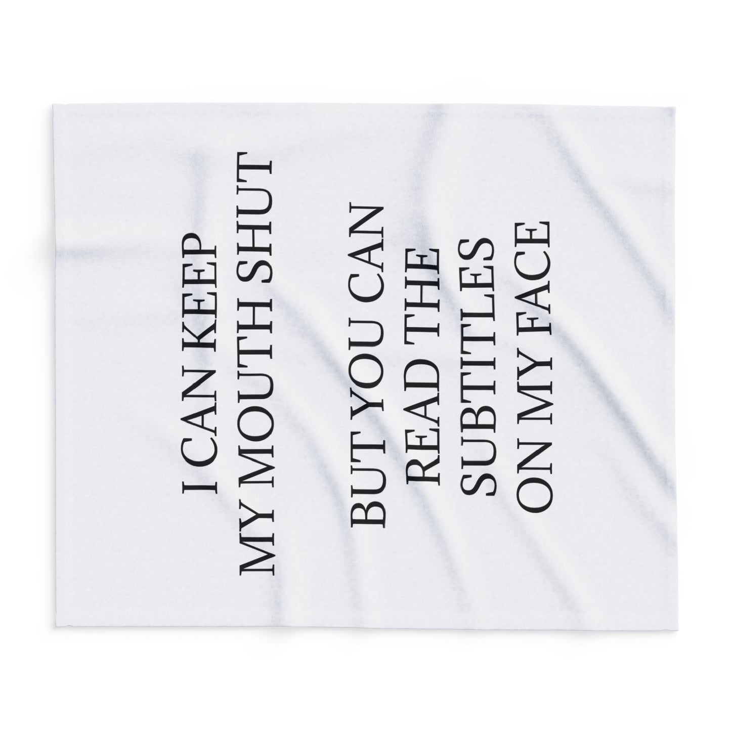 Subtitles Arctic Fleece Blanket