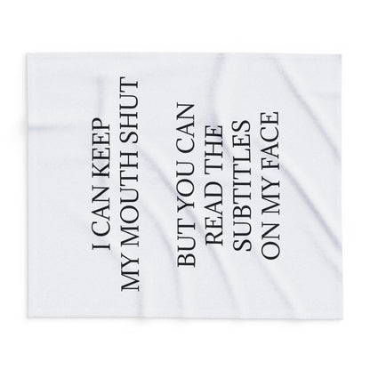 Subtitles Arctic Fleece Blanket