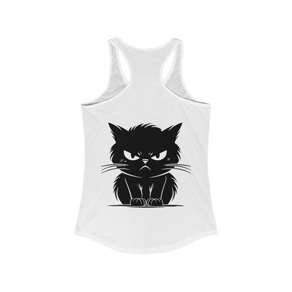 Angry Cat Women's Racerback Tank