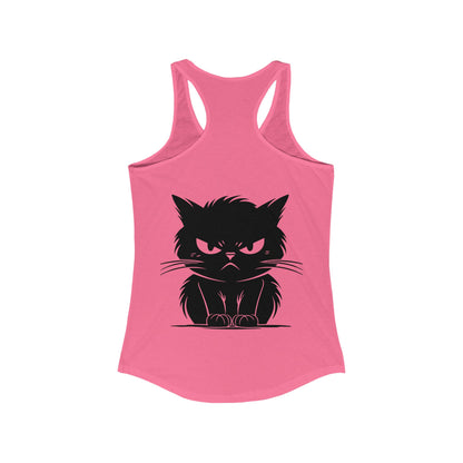 Angry Cat Women's Racerback Tank