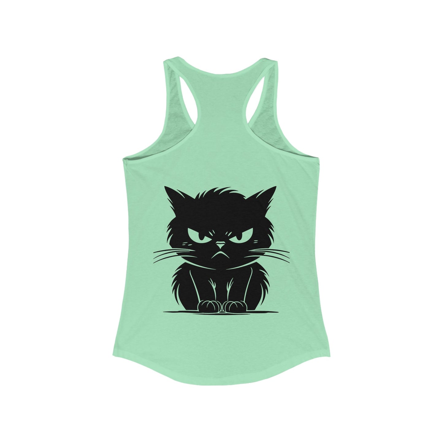 Angry Cat Women's Racerback Tank