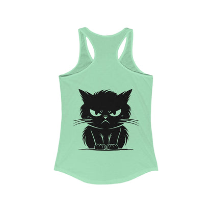 Angry Cat Women's Racerback Tank