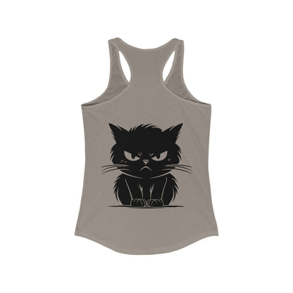 Angry Cat Women's Racerback Tank