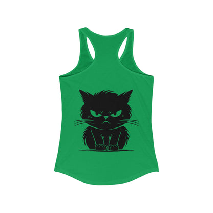 Angry Cat Women's Racerback Tank
