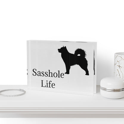 Sasshole Life Acrylic Photo Block