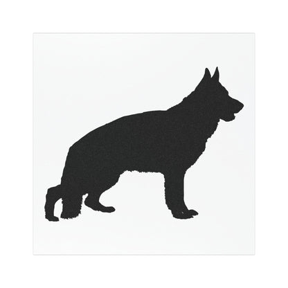 German Shepherd Silhouette Indoor/Outdoor Magnet