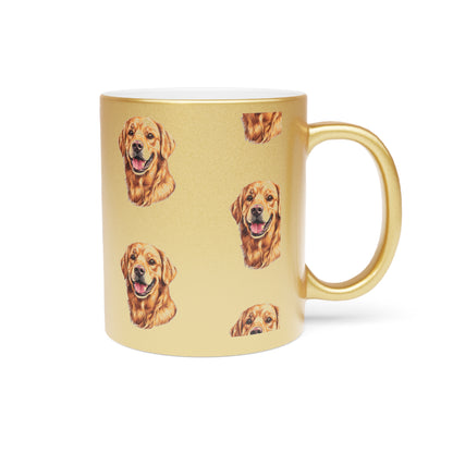 Golden Head Metallic Coffee Mug