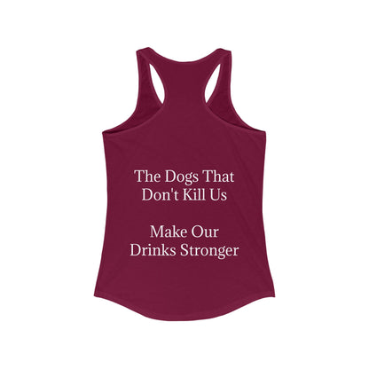 Drinks Stronger Women's Racerback Tank