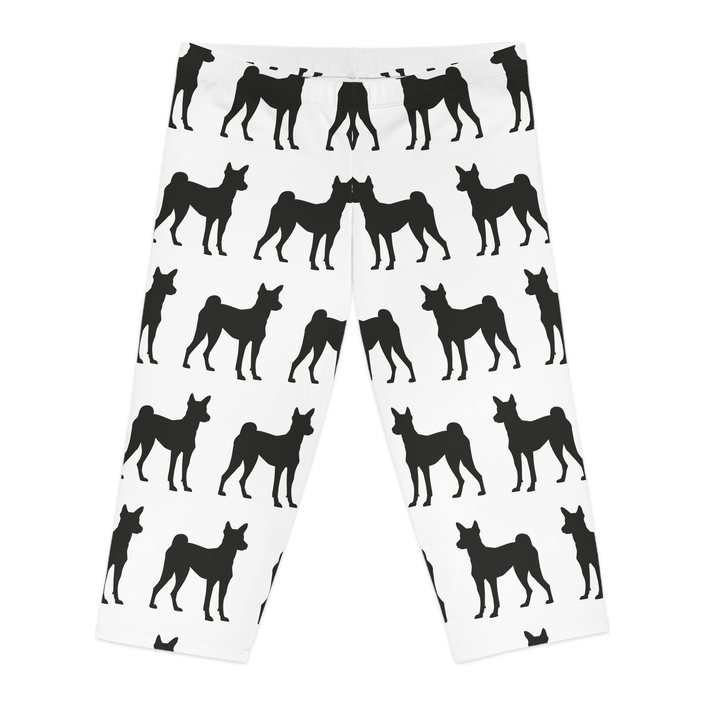 Basenji Silhouette Women's Capri Leggings