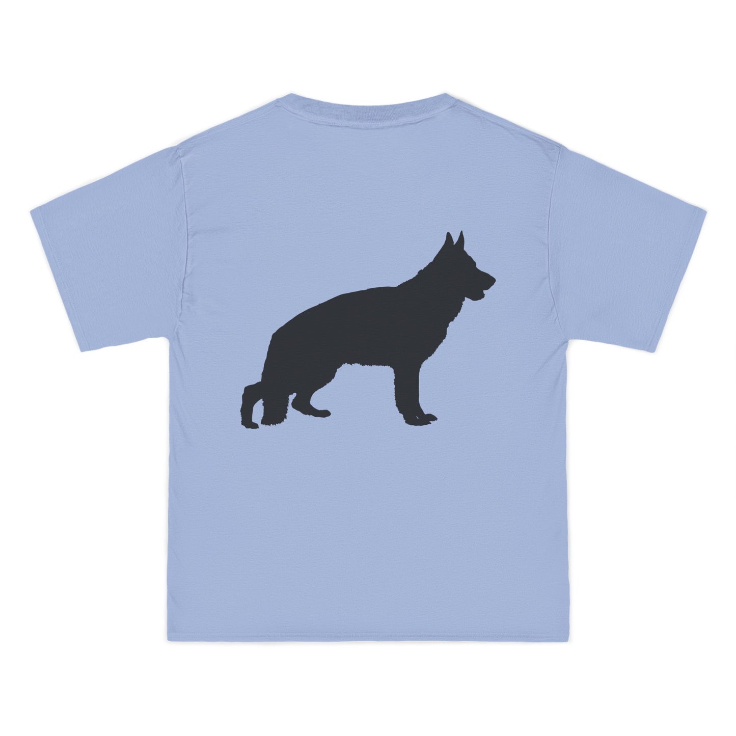 German Shepherd Silhouette Men's Short-Sleeve Crewneck Tee