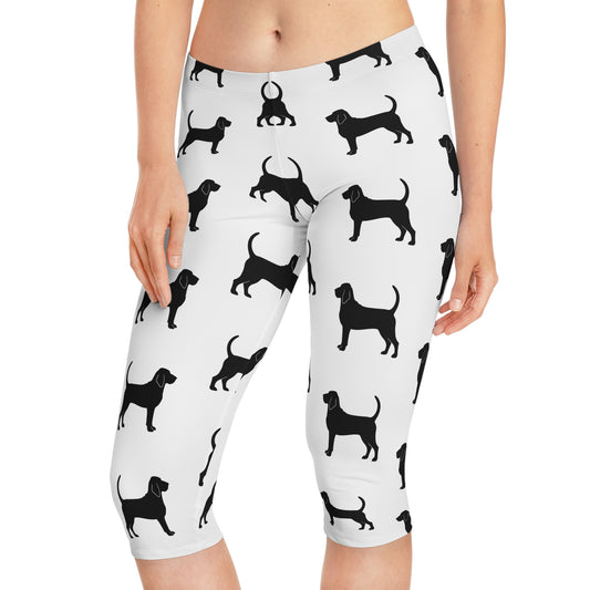 Bloodhound  Silhouette Women's Capri Leggings